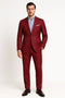 Classic men's suit with long-sleeve shirt