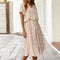 Emelia V-neck dress with polka dots for autumn