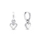 Boucles d'oreilles Huggie en quartz blanc