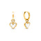 Boucles d'oreilles Huggie en quartz L'or