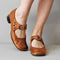 Anika - Scarpe ortopediche vintage con punta tonda per l'autunno