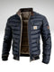 Men's Insulated Quilted Jacket | Relaxed Fit | Protective Stand Collar | Urban Travel Everyday Outdoor Use