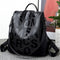 GuardGlam l Anti-robo Nueva mochila para mujer Alta calidad Mochila de cuero suave