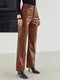 Elegant and comfortable leather pants for spring - Ladies