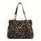 Leopard print tote bag