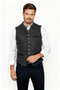 Chaleco gris tradicional elegante para hombre