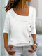 Asymmetric Long Sleeve Blouse for Women | Casual Autumn