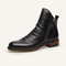 Men's leather boots with non-slip sole and stylish design, perfect for autumn