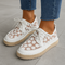 Orthopedic elegant and airy shoe with floral pattern - Arabella