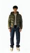 Men’s hooded down jacket with light padding