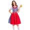 Rochie Dirndl în carouri cu șorț | Oktoberfest