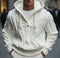 Men's hoodie | Cables, slim fit, warm knit blend