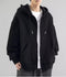 Men's cotton hoodie, loose fit with zipper