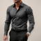 Camicia a maniche lunghe da uomo, stile elegante