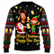Suéter navideño para hombre «Jingle Beers» - Suéter festivo unisex con diseño 3D humorístico