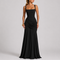 Robe de Soirée Longue Élégante à Fronces pour Femme