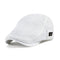 White Newsboy Cap in Breathable Mesh Unisex