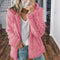 Plush hooded coat for women - Autumn edition
