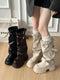 Botines con plataforma y correas con hebillas
