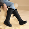 Botas de inverno para mulher com forro de pele - até ao joelho e quentes para os dias de neve