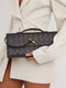 Luna - Borsa a mano intrecciata di lusso con chiusura in oro