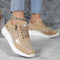 Comfortable Women's Beige Leather Sneakers with Zipper Closure