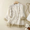 Elegant Embroidered Long-Sleeve Blouse for Women