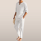 Men's long-sleeve two-piece set - Lightweight fabric and relaxed fit