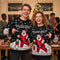 Pull de Noël unisexe – Pull d’hiver pour couples avec motif « Père Noël »