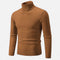 Wool sweater with high collar for men
