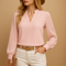 Top elegant pentru femei cu decolteu în V – bluză stilată pentru muncă sau un look casual
