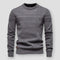Jersey clásico de cuello redondo para hombre, que combina estilo moderno y comodidad duradera