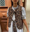 Léonie - Autumn leopard vest