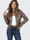 Veste en similicuir – Alessia Cropped Moto