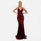 Robe longue élégante à sequins pour femme