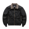 Chaqueta bomber para hombre con cuello de borreguito