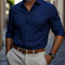 Camicia da uomo a maniche lunghe dal taglio slim classico