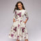 Robe fleurie automnale pour femme
