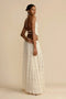 Rosalie pleated backless set