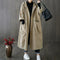 Trench clásico sobredimensionado con cinturón para mujer