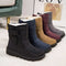 Botas de neve e chuva para senhora, impermeáveis e resistentes à água - Botas de inverno quentes para neve e chuva