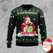 Women's Christmas sweater with dachshund pattern – Festive sweater featuring a funny dog
