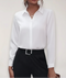 Tailored blouse for women with button placket, ideal for office wear