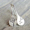 Boucles d'oreilles pendantes en argent sterling en forme de goutte de pissenlit avec fermoir à crochet